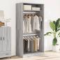 Preview: Kleiderschrank Grau Sonoma 100x50x200 cm Holzwerkstoff