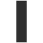 Preview: Kleiderschrank Schwarz 30x50x200 cm Holzwerkstoff