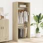 Preview: Kleiderschrank Sonoma-Eiche 80x50x200 cm Holzwerkstoff