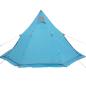Preview: Tipi-Campingzelt 5 Person Blau Wasserdicht