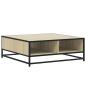 Preview: Couchtisch Sonoma-Eiche 80x80x30 cm Holzwerkstoff und Metall