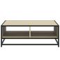 Preview: Couchtisch Sonoma-Eiche 80x80x30 cm Holzwerkstoff und Metall