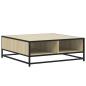 Preview: Couchtisch Sonoma-Eiche 80x80x30 cm Holzwerkstoff und Metall