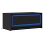 Preview: LED-Couchtisch Schwarz Holzwerkstoff