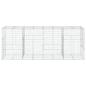 Preview: Gabione mit Deckel 400x100x150 cm Verzinktes Eisen