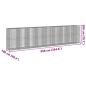 Preview: Gabione mit Deckel 850x100x200 cm Verzinktes Eisen