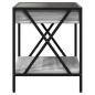 Preview: Couchtisch mit Infinity-LED Grau Sonoma 40x40x49 cm