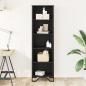 Preview: Bücherregal Schwarz 50x31x169 cm Holzwerkstoff
