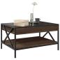 Preview: Couchtisch mit Infinity-LED Braun Eichen-Optik 70x50x38 cm