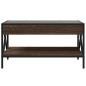 Preview: Couchtisch mit Infinity-LED Braun Eichen-Optik 70x50x38 cm