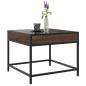Preview: Couchtisch mit Infinity-LED Braun Eichen-Optik 50x50x41 cm