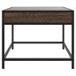 Preview: Couchtisch mit Infinity-LED Braun Eichen-Optik 50x50x41 cm
