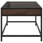 Preview: Couchtisch mit Infinity-LED Braun Eichen-Optik 50x50x41 cm