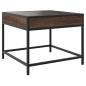 Preview: Couchtisch mit Infinity-LED Braun Eichen-Optik 50x50x41 cm