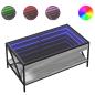 Preview: Couchtisch mit Infinity-LED Grau Sonoma 90x50x38 cm