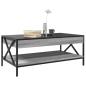 Preview: Couchtisch mit Infinity-LED Grau Sonoma 90x50x38 cm