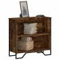 Preview: ARDEBO.de - Bücherregal Räuchereiche 80x31x74,5 cm Holzwerkstoff