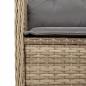 Preview: 5-tlg. Garten-Lounge-Set mit Kissen Beige Poly Rattan