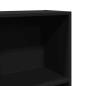 Preview: Bücherregal Schwarz 40x24x143 cm Holzwerkstoff