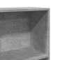 Preview: Bücherregal Betongrau 40x24x143 cm Holzwerkstoff