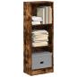 Preview: ARDEBO.de - Bücherregal Räuchereiche 40x24x109 cm Holzwerkstoff