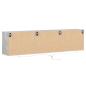 Preview: TV-Wandschrank mit LED Betongrau 180x31x45 cm