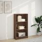 Preview: Bücherregal Braun Eichen-Optik 60x24x109 cm Holzwerkstoff