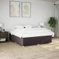 Preview: ARDEBO.de - Bettgestell ohne Matratze Dunkelbraun 200x200 cm Stoff