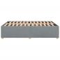 Preview: Bettgestell ohne Matratze Hellgrau 160x200 cm Stoff