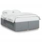 Preview: Bettgestell ohne Matratze Hellgrau 140x190 cm Stoff