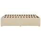 Preview: Bettgestell ohne Matratze Creme 140x190 cm Stoff