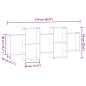 Preview: Wandregal Betongrau 159x18x65 cm Holzwerkstoff