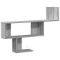 Preview: Wandregal Grau Sonoma 100x15x70 cm Holzwerkstoff