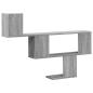 Preview: Wandregal Grau Sonoma 100x15x70 cm Holzwerkstoff