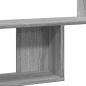 Preview: Wandregal Grau Sonoma 100x15x70 cm Holzwerkstoff