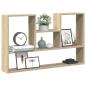 Preview: ARDEBO.de - Wandregal Sonoma-Eiche 99x15x60 cm Holzwerkstoff