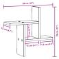 Preview: Wandregale 2 Stk. Altholz-Optik 38x12x38 cm Holzwerkstoff