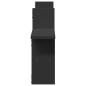 Preview: Wandregale 2 Stk. Schwarz 38x12x38 cm Holzwerkstoff
