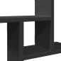 Preview: Wandregale 2 Stk. Schwarz 38x12x38 cm Holzwerkstoff