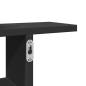 Preview: Wandregale 2 Stk. Schwarz 38x12x38 cm Holzwerkstoff