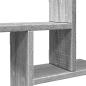 Preview: Wandregale 2 Stk. Grau Sonoma 38x12x38 cm Holzwerkstoff