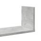 Preview: Wandregale 3 Stk. Betongrau 58x18x18 cm Holzwerkstoff