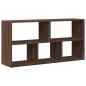 Preview: ARDEBO.de - Wandregal Braun Eichen-Optik 100x25x50 cm Holzwerkstoff
