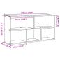 Preview: Wandregal Braun Eichen-Optik 100x25x50 cm Holzwerkstoff