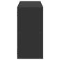 Preview: Wandregal Schwarz 100x25x50 cm Holzwerkstoff