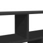 Preview: Wandregal Schwarz 100x25x50 cm Holzwerkstoff