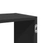 Preview: Wandregal Schwarz 100x25x50 cm Holzwerkstoff