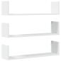 Preview: ARDEBO.de - Wandregale 3 Stk. Weiß 80x18x18 cm Holzwerkstoff