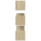 Preview: Wandregale 3 Stk. Sonoma-Eiche 80x18x18 cm Holzwerkstoff