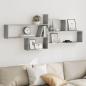 Preview: ARDEBO.de - Wandregal Betongrau 167,5x18x68 cm Holzwerkstoff